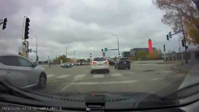 Had to turn left the second he could