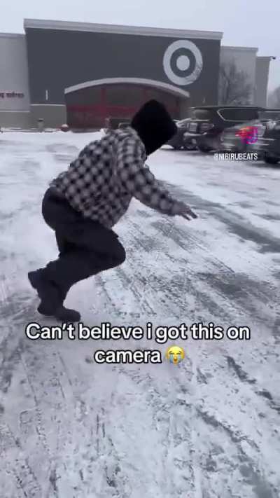 Ain’t no way it took him that long to fall😭