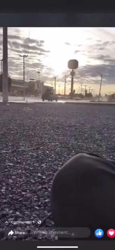 Cars Speeding, Man Falling and pew pew pew