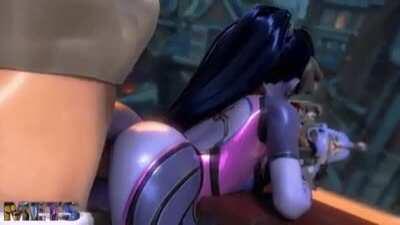 Trying to hold her aim during anal