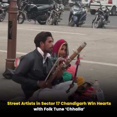 🎶 Raw talent on the streets: Chandigarh folk artists win hearts with ‘Chhalla’ song