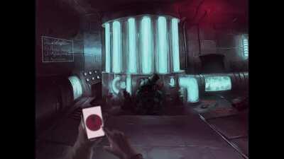 A piece of among us art I made and animated hope y'all like.