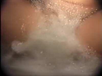 Tye enjoys the hot tub in Shane's World 15 (1998)