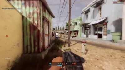 I stopped the entire gunfight just to roast the Security's fit