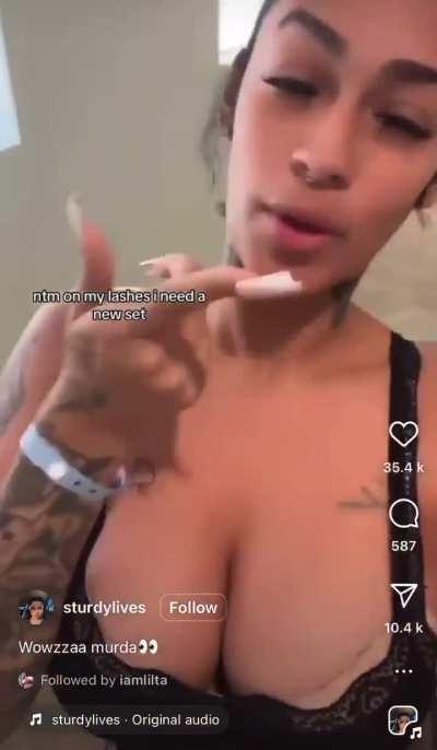 Murda B about to get some new lashes 💯