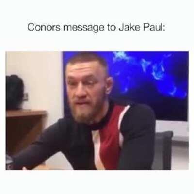 Conor McGregor responds to Jake Paul
