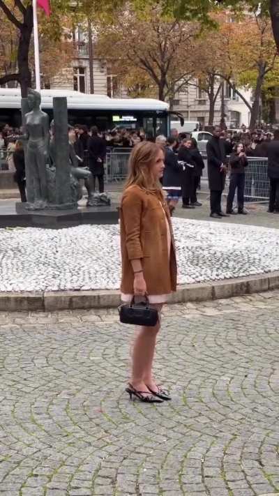 Emma Watson - Attends Miu Miu Womenswear Spring Summer 2026 Fashion Show in Paris - IG October 2025