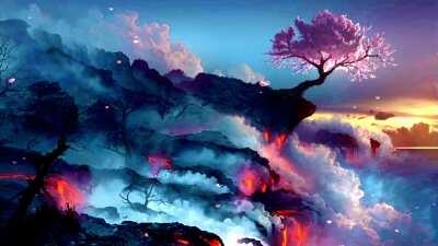 I made this edit of Sakura And Smoke with filters and transition