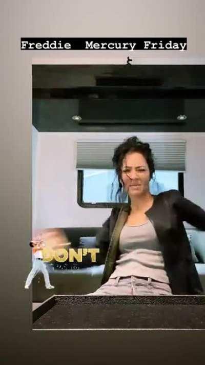 Tristen Mays, Queen and cleavage