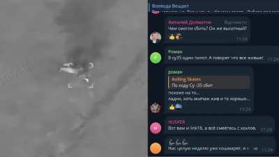 Ukrainian Special Forces release the first footage of a downed Russian Su-35 fighter jet.