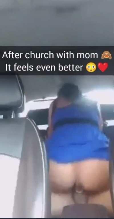 Sorry God but moms pussy is too good to pass