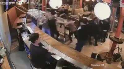 A normal day in UK on CCTV camera