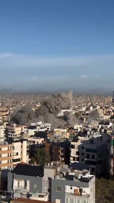 Israeli raid on Al-Hadath area - Beirut