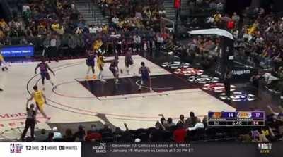 [Highlight] LeBron hits the one-legged pullup three