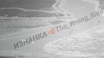 Ukrainian navy reconnaissance ship ‘Simferopol’ hit by Russian USV while stationed in the Danube Delta as viewed from a Russian Orion drone and the USV. The vessel was damaged by the hit, and one crew member perished in the attack [music from source]