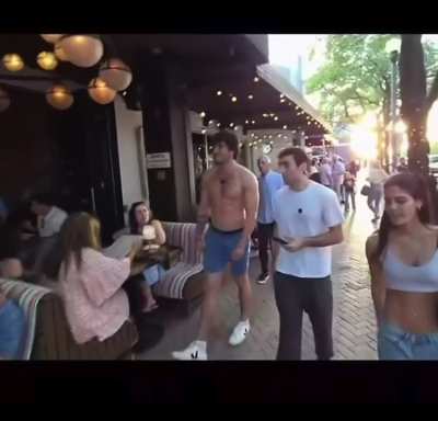 This shirtless guy in Miami?