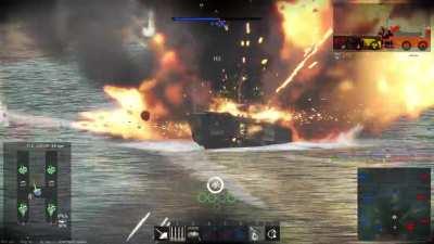 A torpedo went between my pontoons, I guess Shooting range #307 wasn't lying..