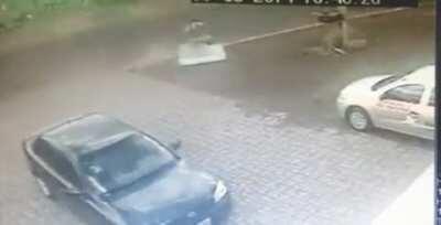 Car hits cyclist and leaves a mattress to cushion the fall (different kind of post, but still mesmerizing)