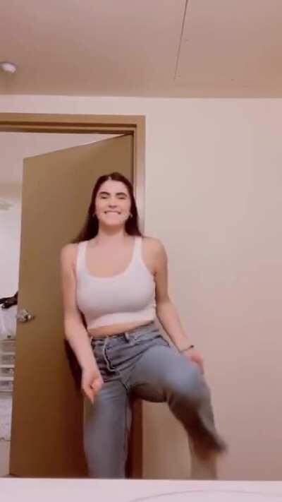 Jiggling in a tank top