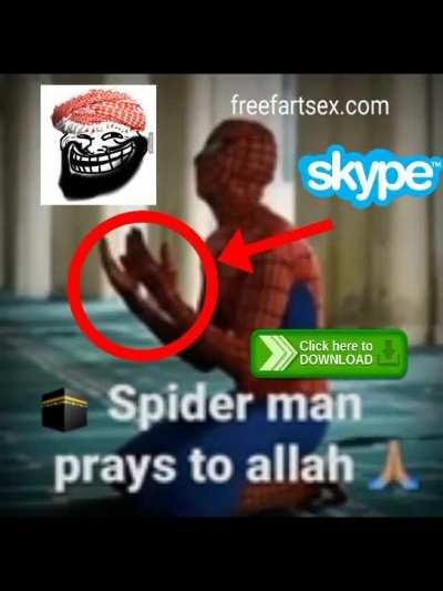 قذغيغ🕋spider man prays to alllah 😇😇🕋😈٩ىحتىحتس🇸🇦🇸🇦🇸🇦