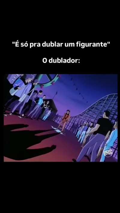 Esse cara deu a vida na dublagem nesse momento