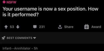 Unfortunate username