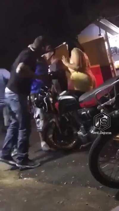 What the grandpa with crutches did?