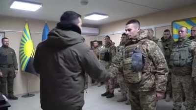 Zelenskyy: The east of Ukraine today is the most difficult direction. And I am honored to be here now with our defenders — in Donbas. I believe that next time we will meet in our Ukrainian Donetsk, Luhansk, I am sure that in Crimea as well. Thank you for 