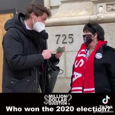 Who won the election? The correct answer wins you 1 million dollars!