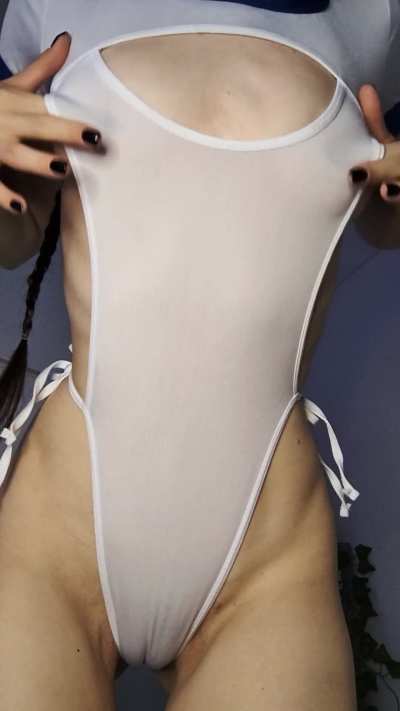 I'm just wearing a bodysuit and that's enough to make you cum