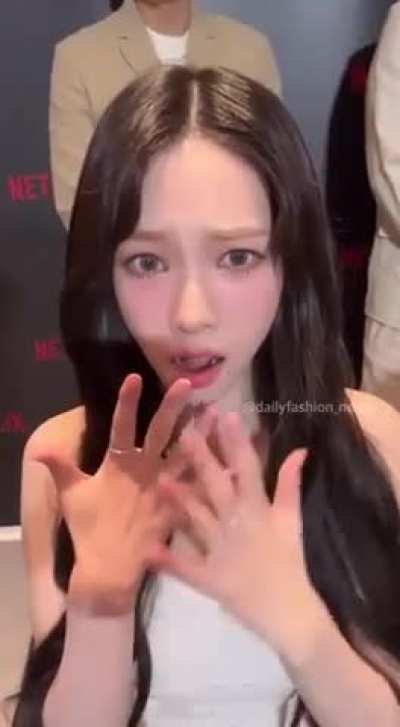 Karina when she sees a BBC for the first time 