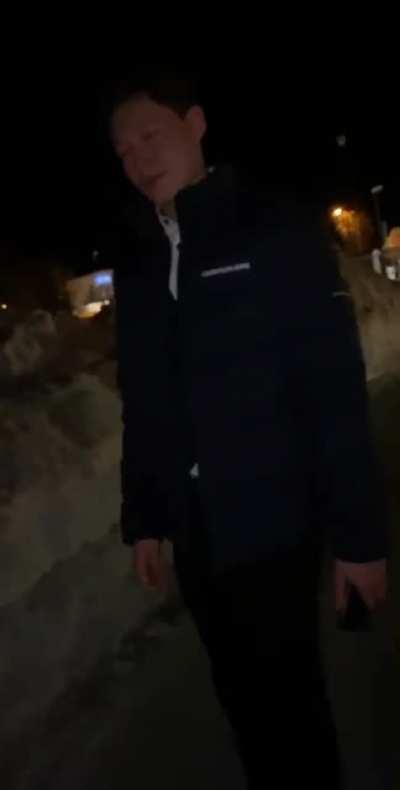 Think he expected soft snow lol