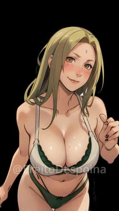 Tsunade doing the jiggly. What would you do to her?