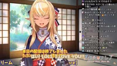 Shiranui Flare stating the truth. (Clipped from a translated video)