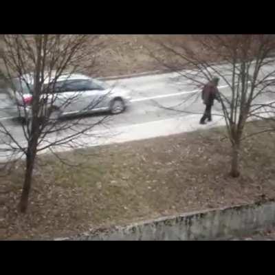 Sometimes obstacles on the sidewalk are too much to bare