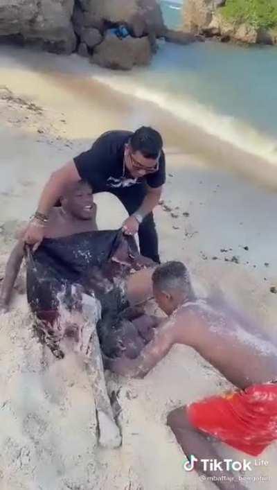 Giving Birth on the beach