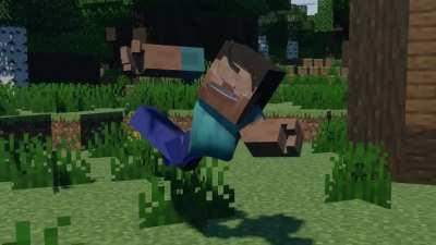 Tried to create a basic animation and take it from there with a physics engine but messed up the weights of the nodes, leaving this soggy mess