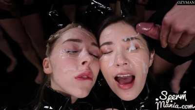 Two hot cumsluts = double the fun