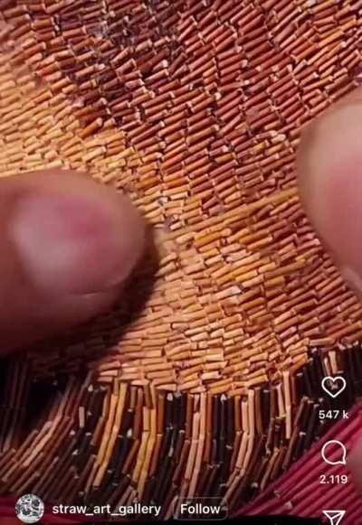 Broom straw art feat. Frida