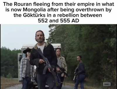 Some scholars believe the Rouran and the Avars were actually the same group of people 