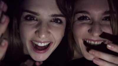 Two Girls Offering A Blowjob In A Cinema