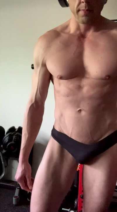 34[m] Loving workouts in a thong