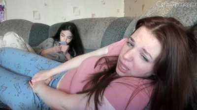 Possessed next to her friend