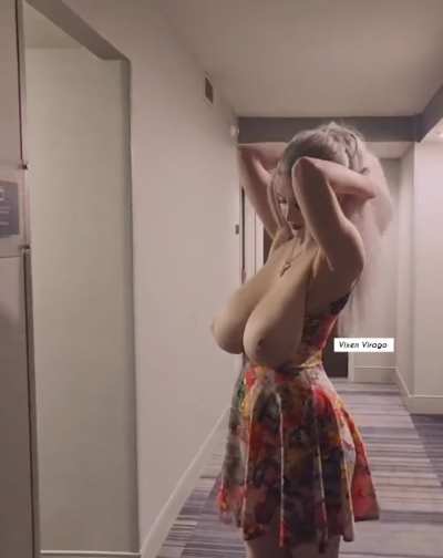 Pull out the tits and slip em back in