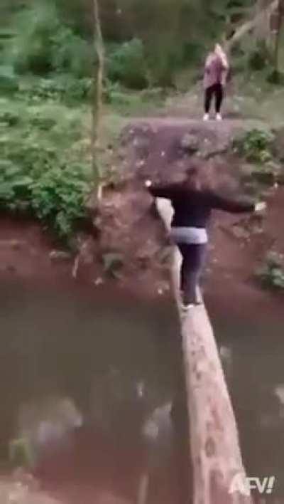WCGW crossing a river. Not what I expected, I'll be honest.