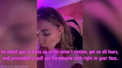 When you went to his house for the sleepover, you didn't expect to get your face plastered with his dense cum. not like you're complaining though ;)