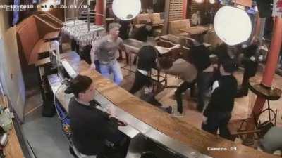 A normal night in an English pub