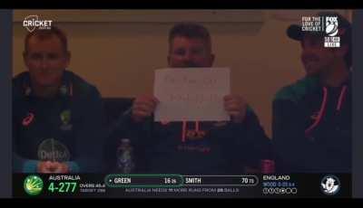 David Warner is one of the best at engaging with the crowd. Be it ipl or International never a dull moment.