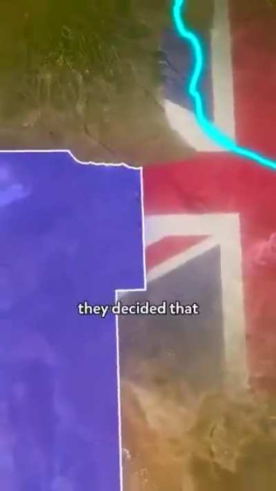 Awkward border of Namibia