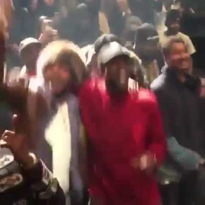 10 years ago today, Travis Scott danced along Kanye and Kid Cudi during Yeezy Season 3 show and The Life of Pablo Premier